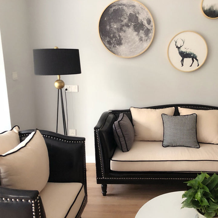 Contemporary Tripod Floor Lamp with Elegant Shade