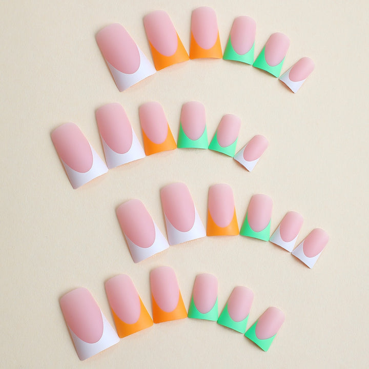 Artifical Nail Set with Creative Gradient Color Kalsten