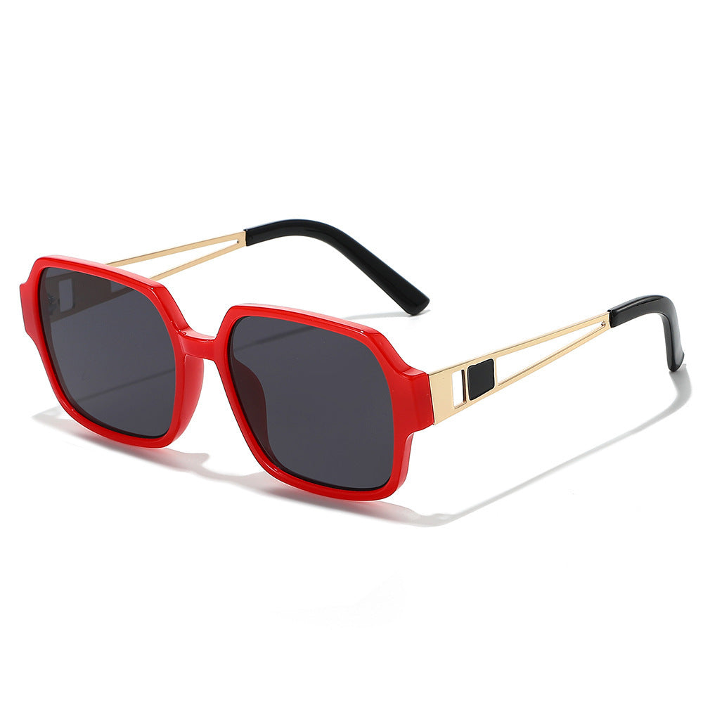 Chic Oversized Square Sunglasses with Decorative Accents Kalsten