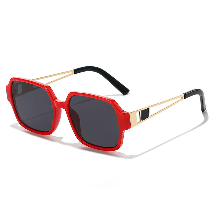 Chic Oversized Square Sunglasses with Decorative Accents Kalsten