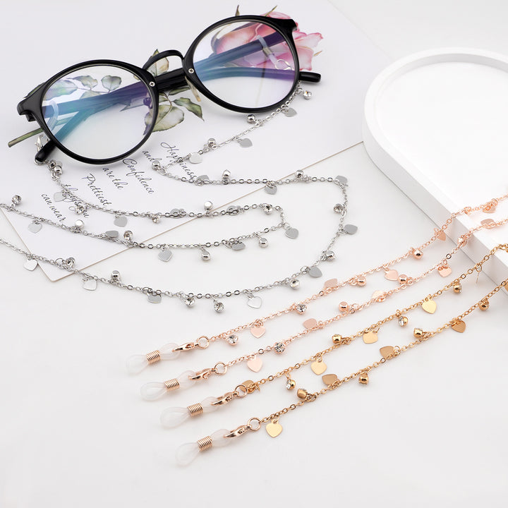Decorative Heart-Shaped Eyewear Chain Kalsten