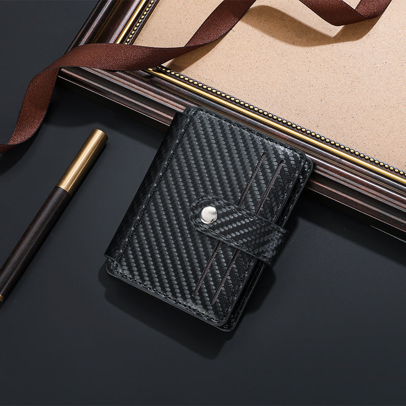 Carbon Fiber Textured Compact Wallet Kalsten