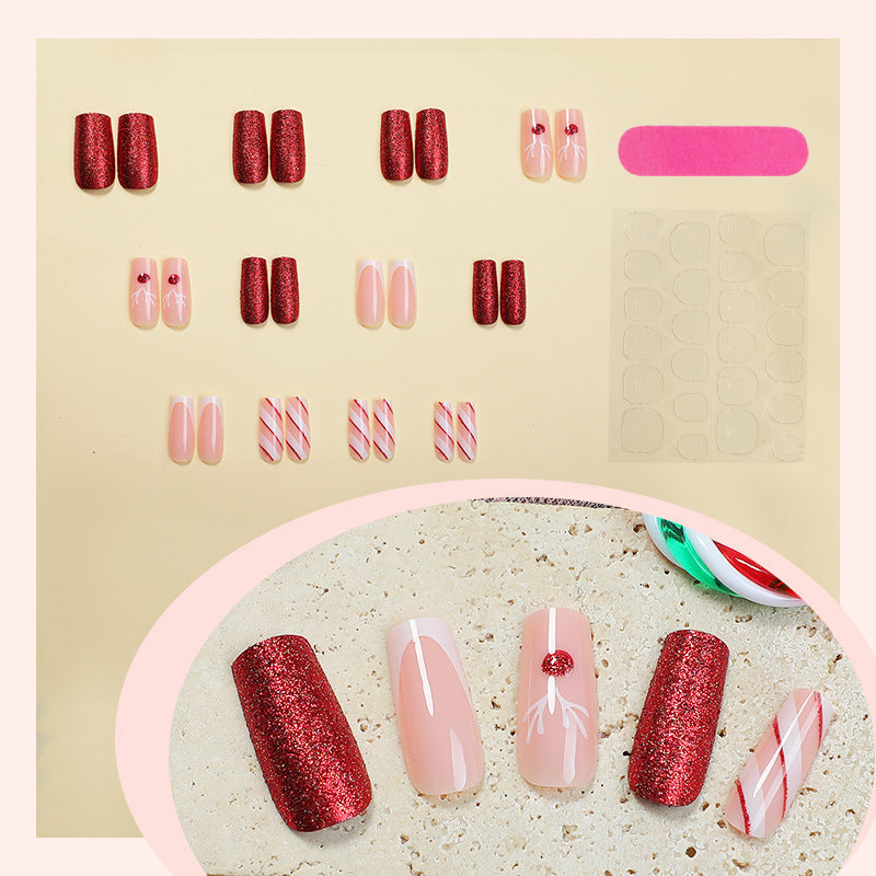 Holiday-Themed Press-On Nail Art Set Kalsten 1788495570