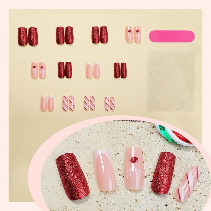 Holiday-Themed Press-On Nail Art Set Kalsten 1788495570