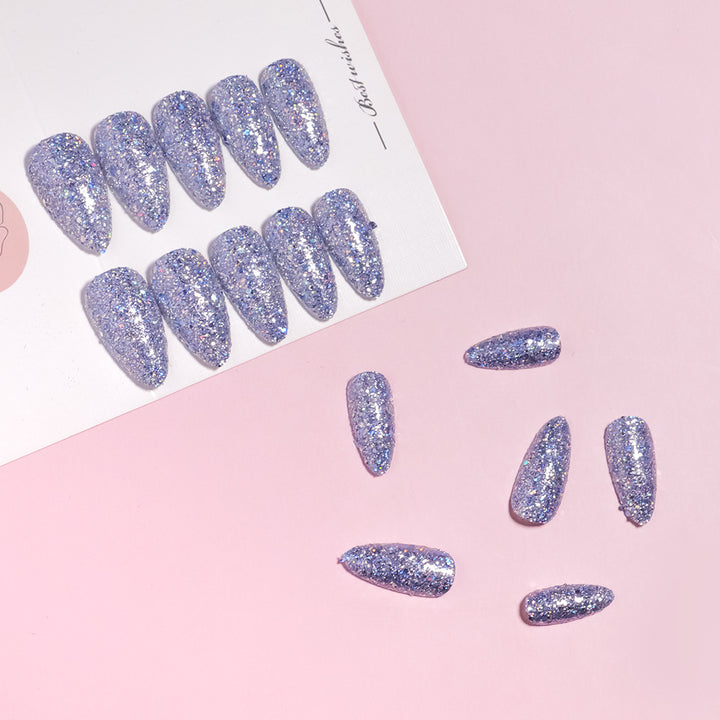 Glamorous Glittering Stiletto Nail Tips Kalsten