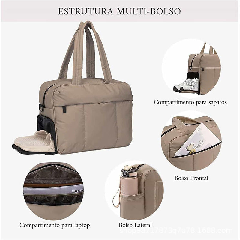 Multifunctional tote bag with insulated interior compartment Kalsten