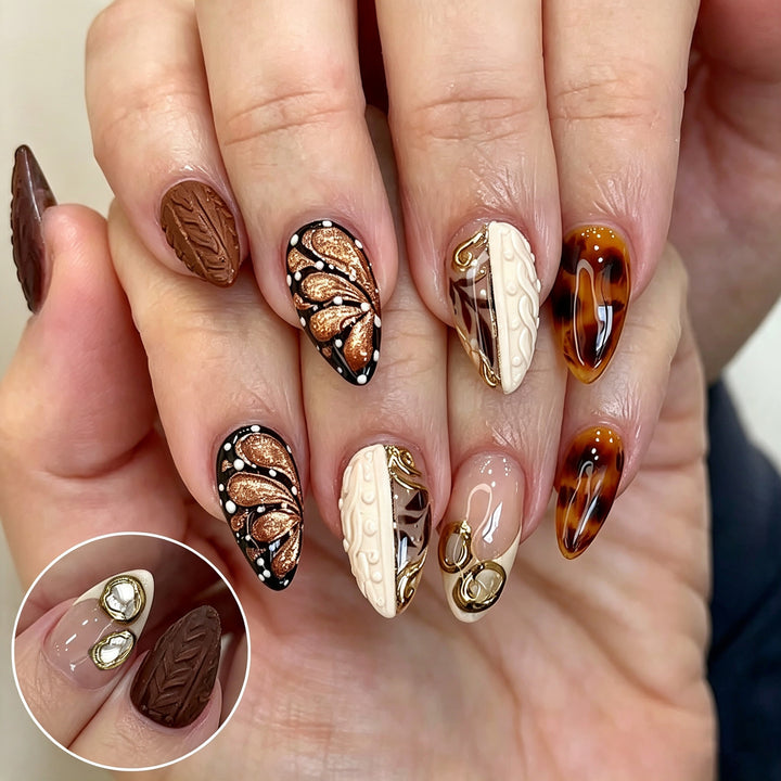 Manual Artistic Press-On Nail Kit