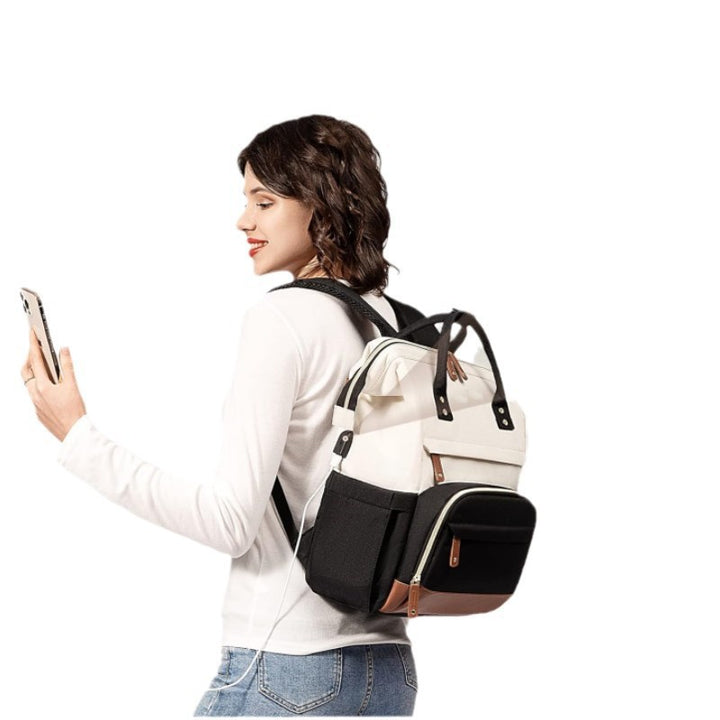 Multifunctional Backpack with Stylish Leather Accents Kalsten