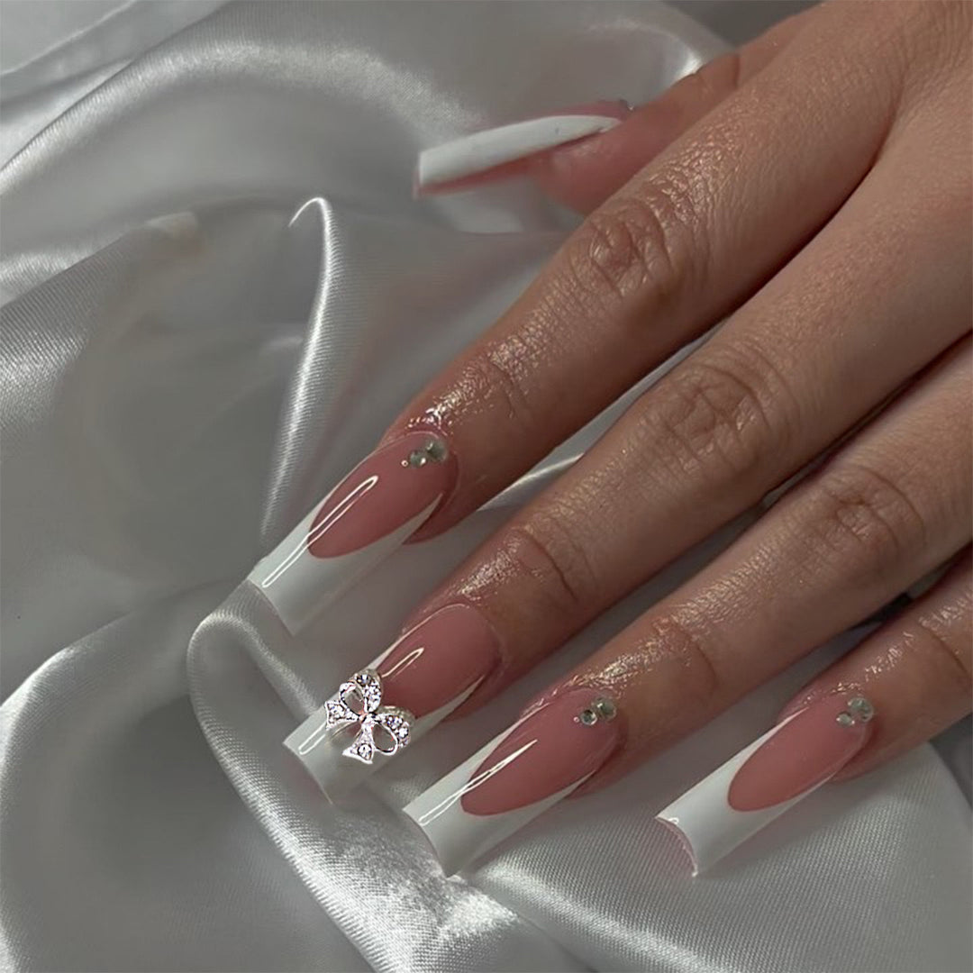 Artificial nails with rhinestone details Kalsten