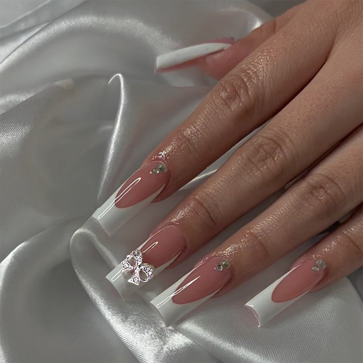 Artificial nails with rhinestone details Kalsten