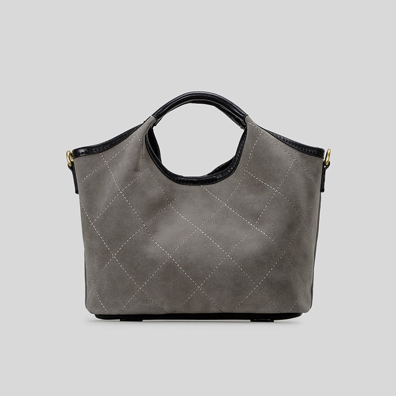 Quilted Suede Handbag