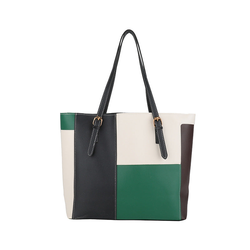 Stylish Color Block Tote Bag Kalsten