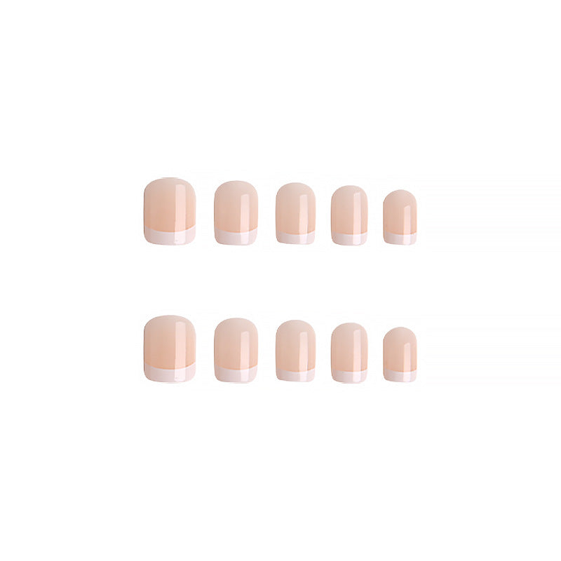 Artistic French Tip Artificial Nails Kalsten