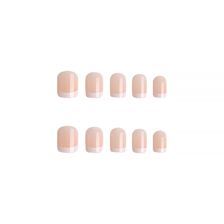 Artistic French Tip Artificial Nails Kalsten