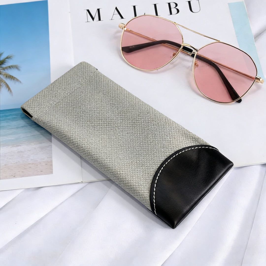 Luxurious Textured Leather Eyewear Case Kalsten