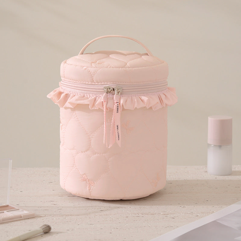 Quilted Makeup Storage Canister Kalsten
