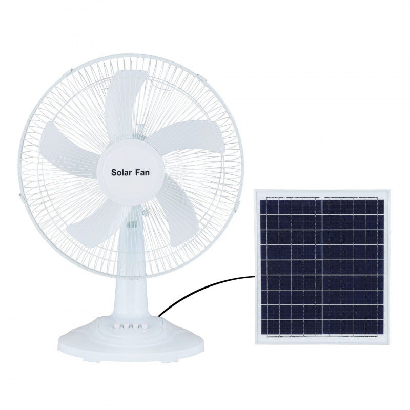 Unisex Solar-Powered Stand Fan with Remote Control and Adjustable Height Kalsten