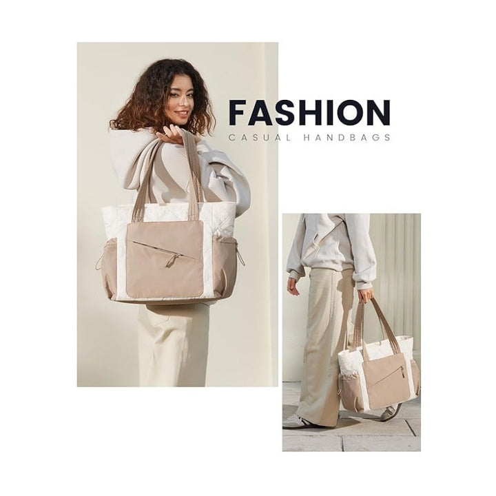 Stylish and Functional Tote Bag with Separate Cosmetic Bag Kalsten