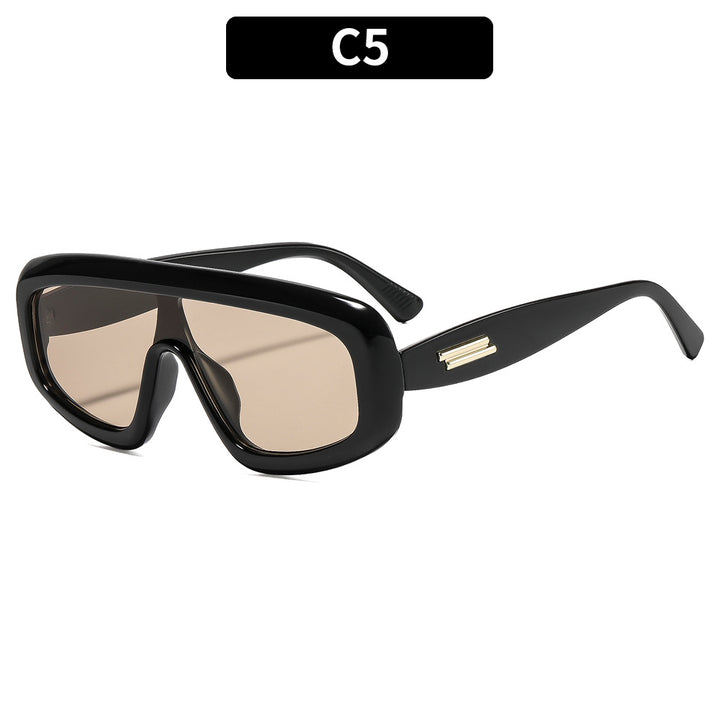 Futuristic Retro Shield Sunglasses
