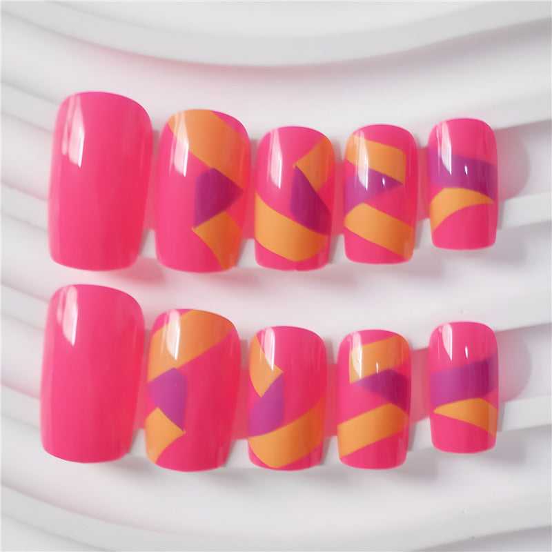 Vibrant Nail Art Press-On Set Kalsten