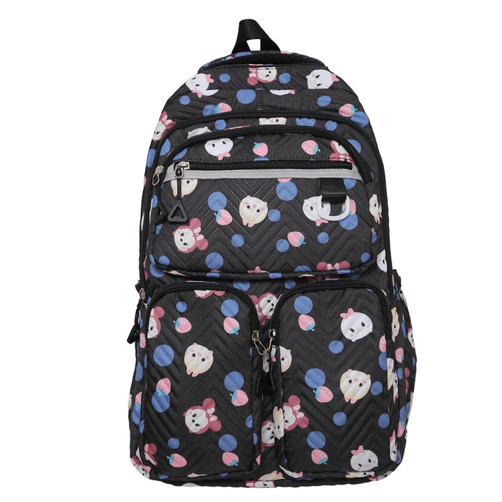 Fun Character Design Quilted Backpack Kalsten
