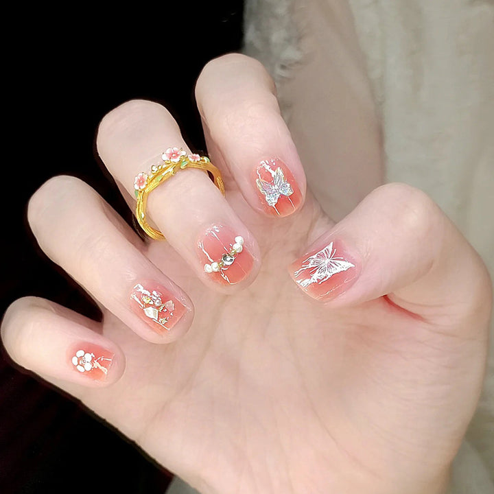 Creative Nail Art Set with Floral Decorations Kalsten