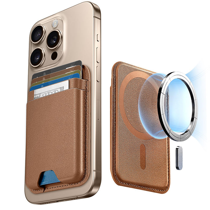 Magnetic Leather Phone Wallet Kalsten