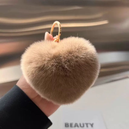 Heart-Shaped Plush Keychain Kalsten