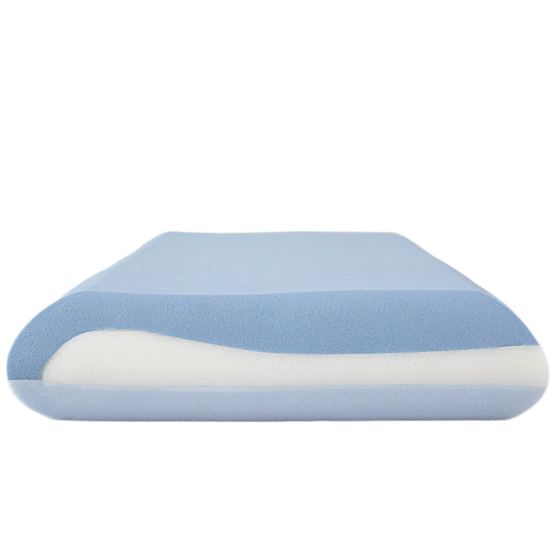 contour memory foam ergonomic cervical pillow with breathable cooling knit cover and removable washable sleeve Kalsten