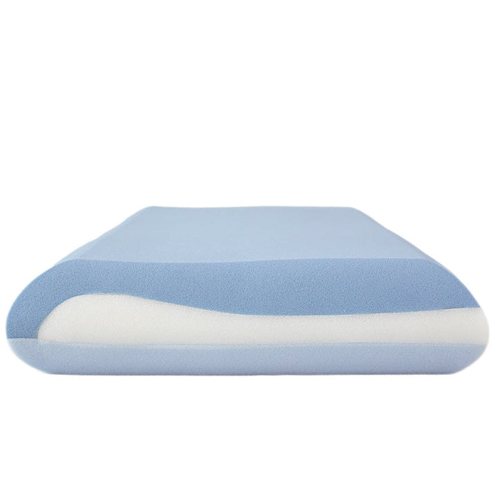 contour memory foam ergonomic cervical pillow with breathable cooling knit cover and removable washable sleeve Kalsten