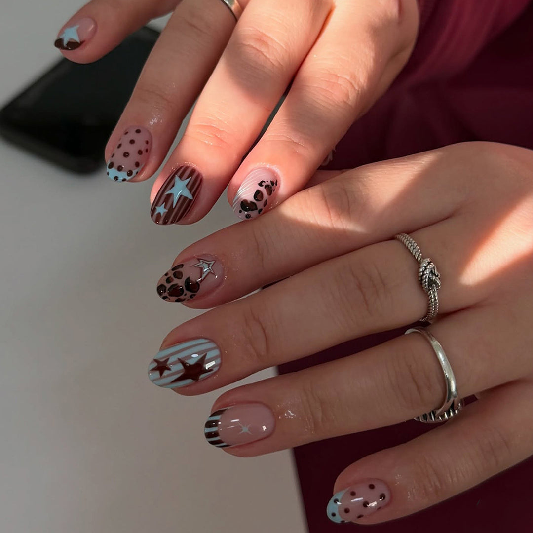 Creative Art Fingernails with Modern Star Design Kalsten