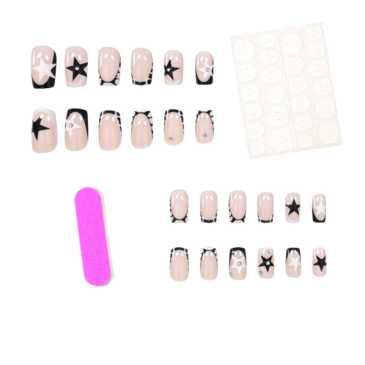 Elegant Artistic Gel Nail Extensions Kalsten