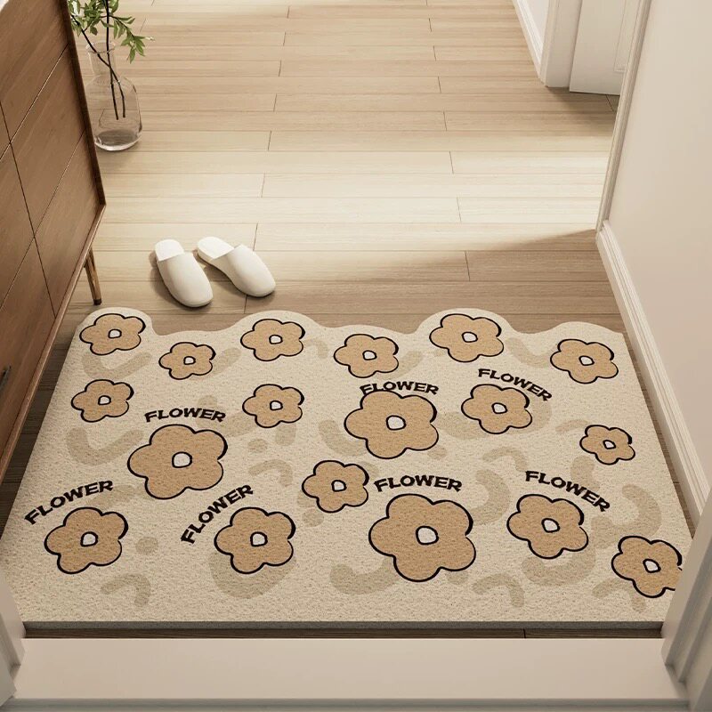 Floral Patterned Decorative Area Mat