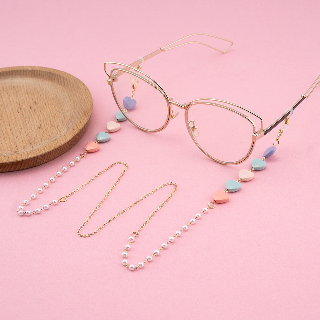 Decorative Heart-Shaped Eyewear Chain Kalsten