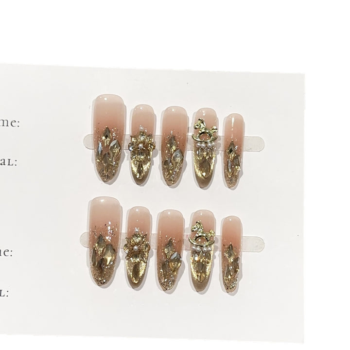 Luxury Decorative Press-On Nail Set