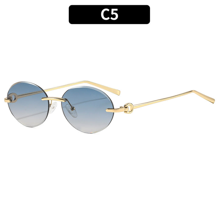 Vintage-Inspired Oval Sunglasses