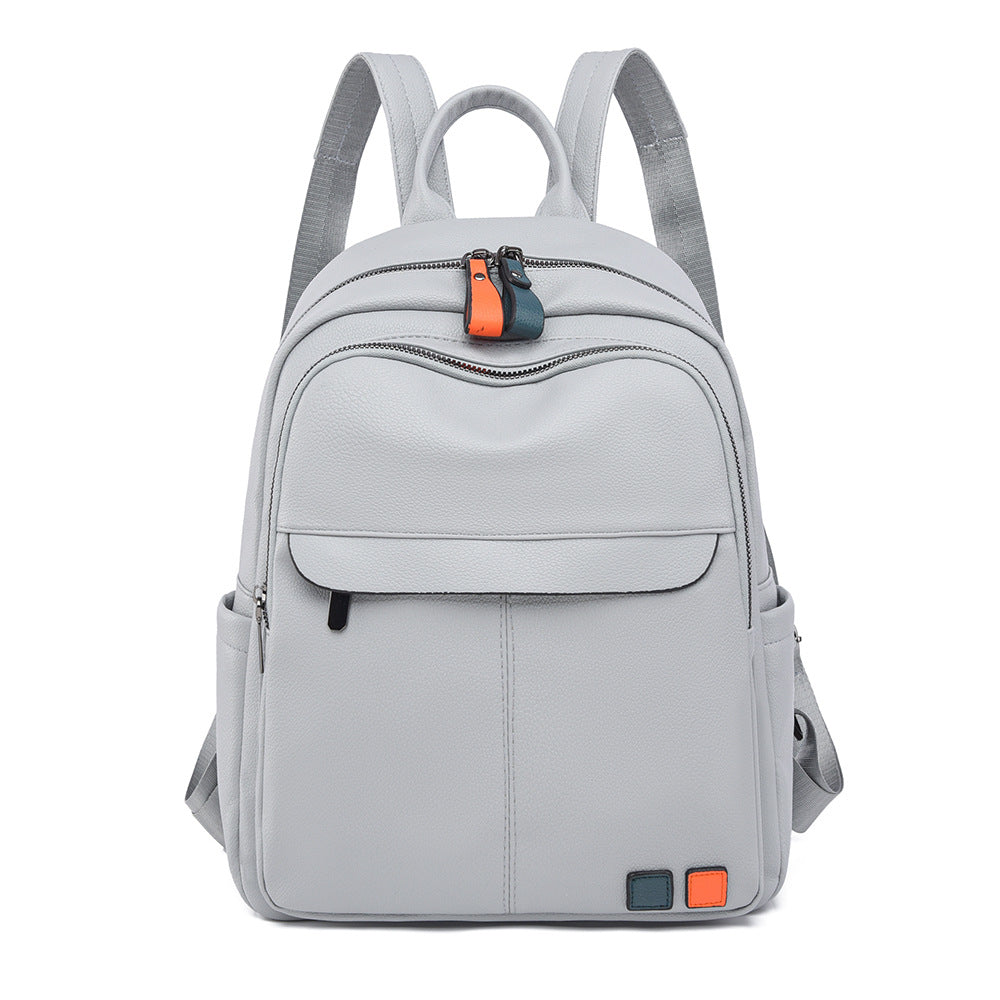 Leather Multi-Compartment Backpack Kalsten