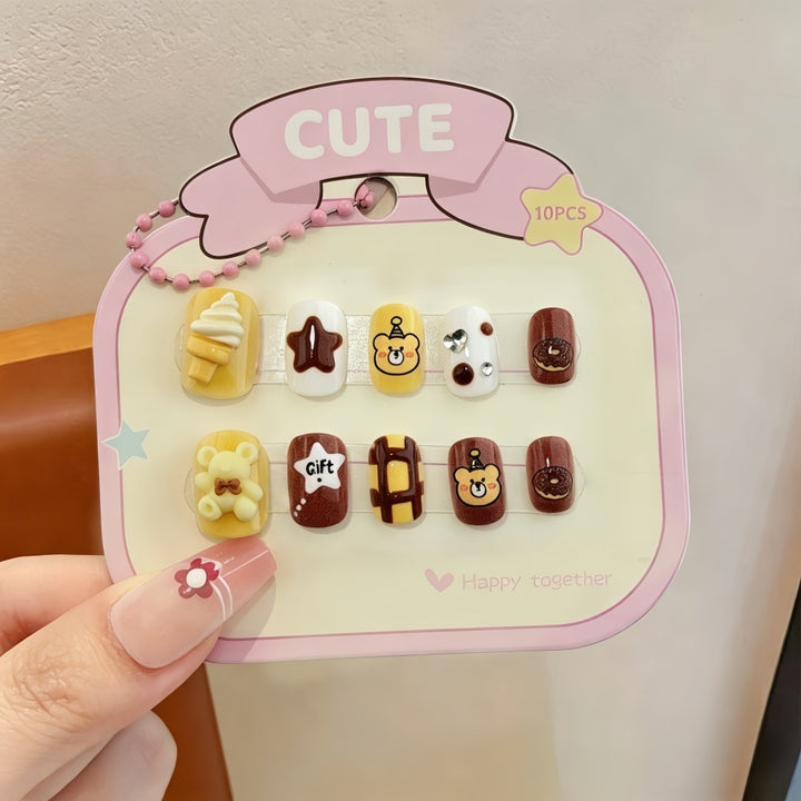 Artificial nails with sweet character design Kalsten