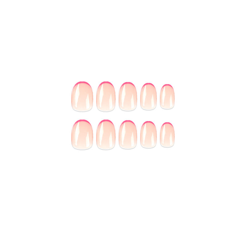 Artful Nail Extensions with Gradient and Accents Kalsten