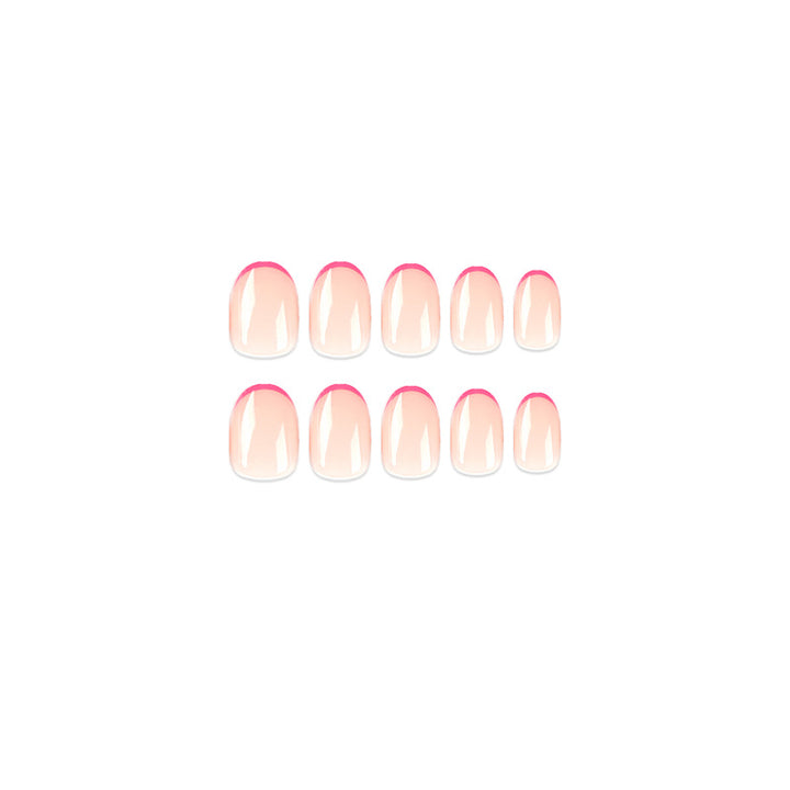 Artful Nail Extensions with Gradient and Accents Kalsten