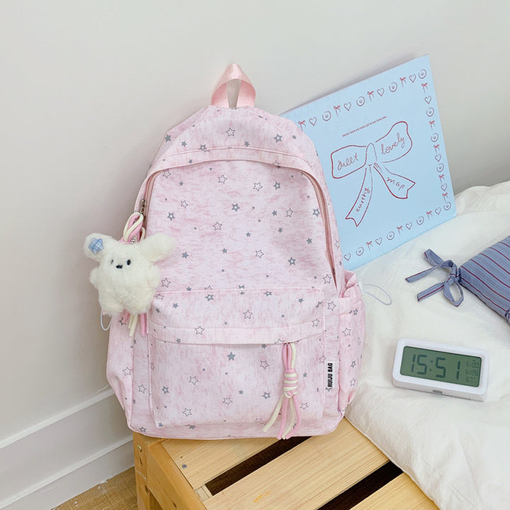 Cute Star-Printed Backpack