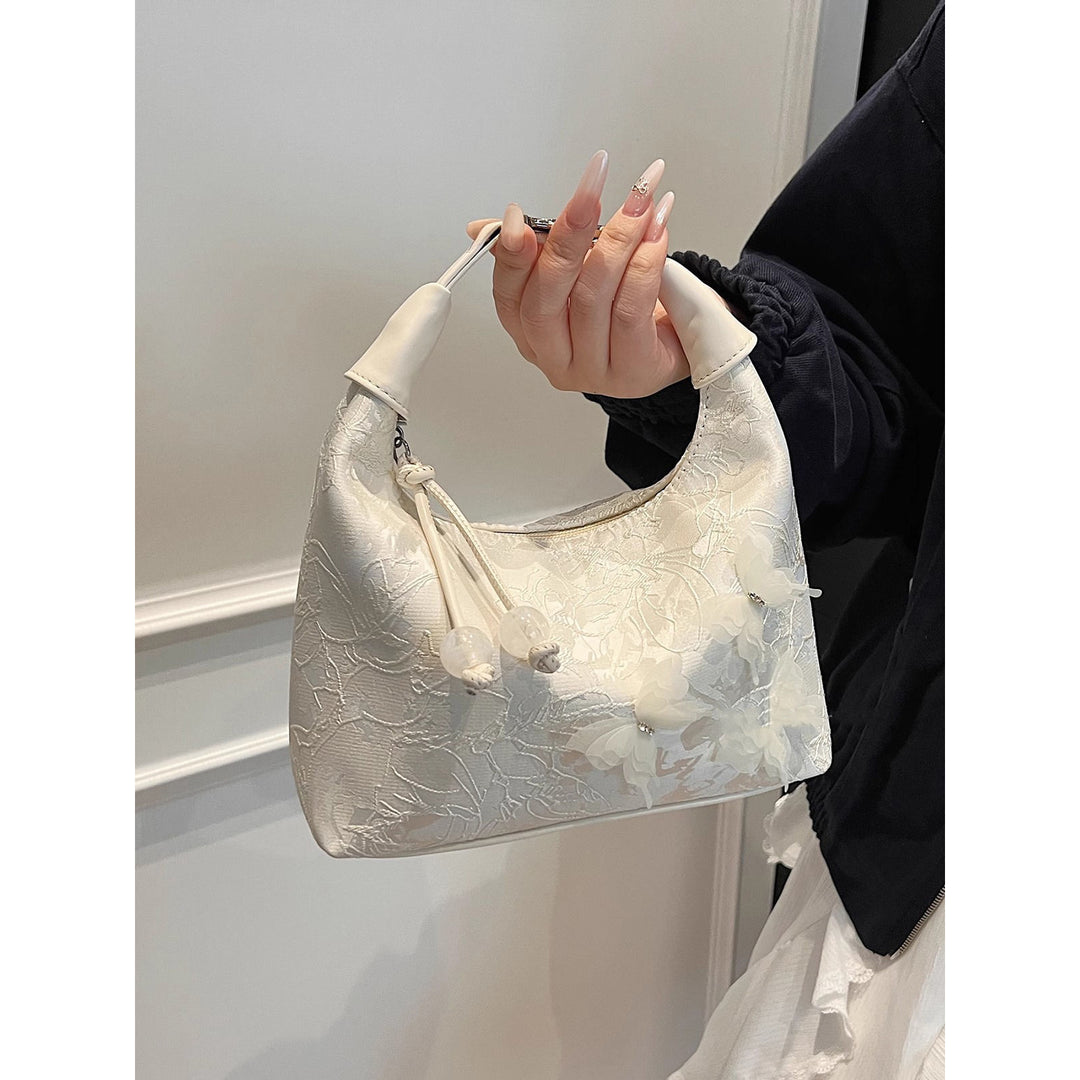 Floral Embellished Hobo Bag Kalsten