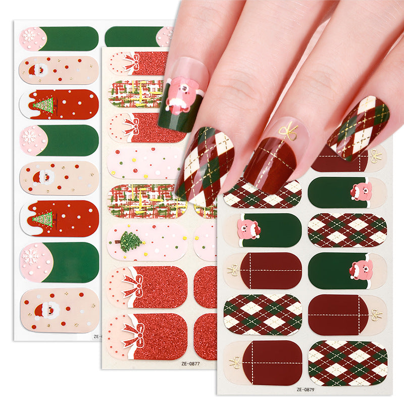 Holiday-Themed Nail Art Stickers