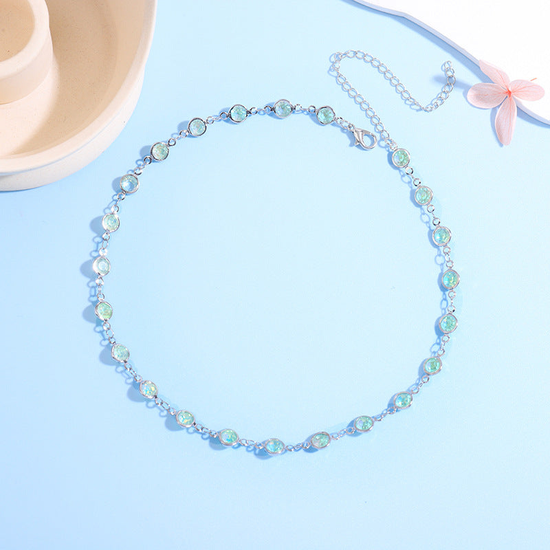 Sparkling Crystal Choker Necklace Kalsten