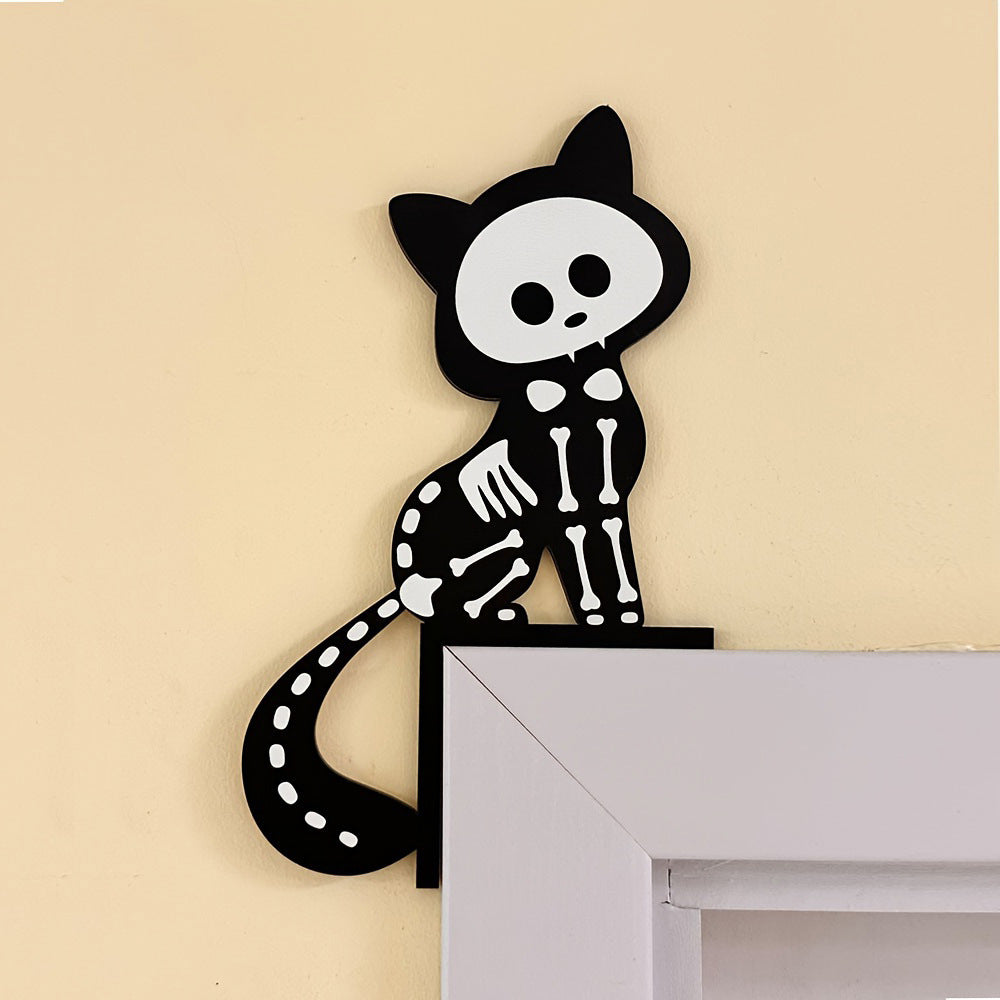 Filigree Halloween shelf hanger set with motif silhouettes for wall and shelf overhangs