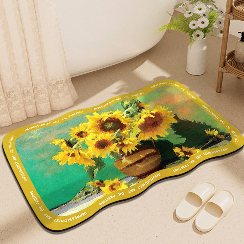 Artistic Impressionist Art Bath Mat