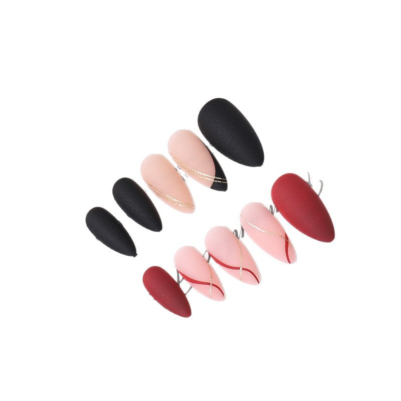 Elegant French Tip Press-On Nail Set Kalsten