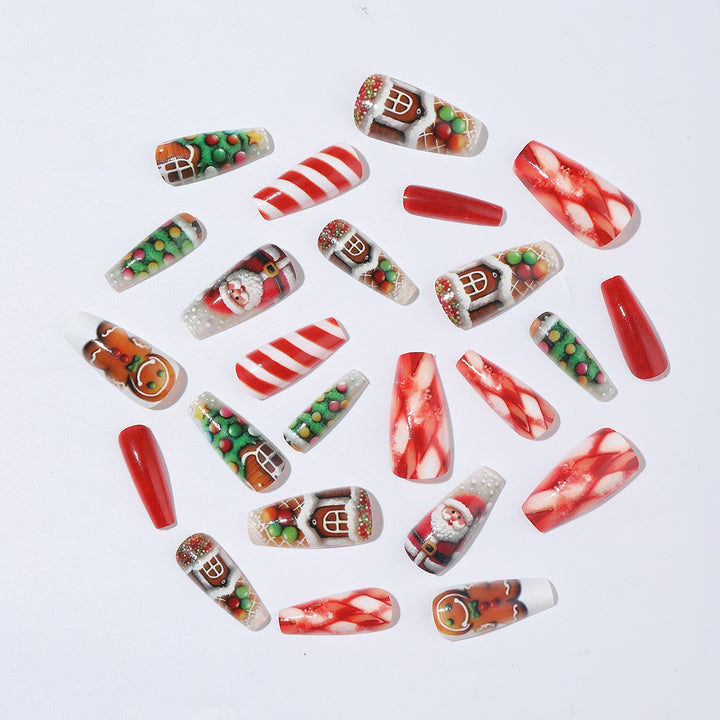 Creative nail art set with Christmas designs Kalsten