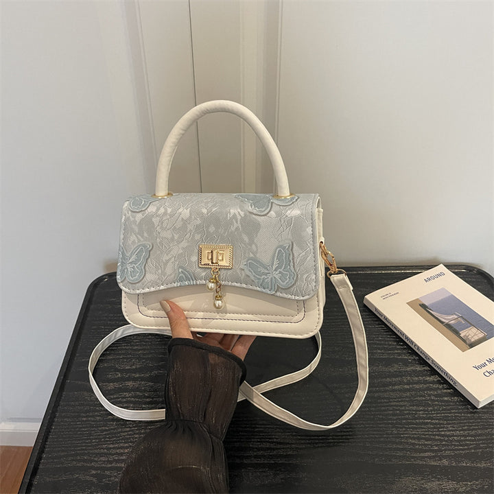 Elegant Floral Patterned Evening Handbag