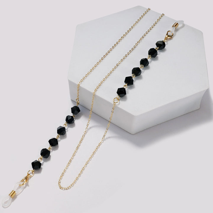 Elegant Crystal-Studded Eyewear Chain Kalsten